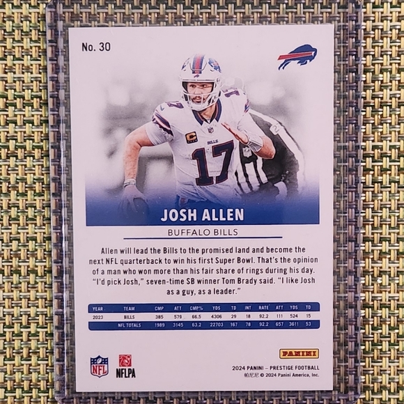 Josh Allen Football Card - Picture 2 of 2